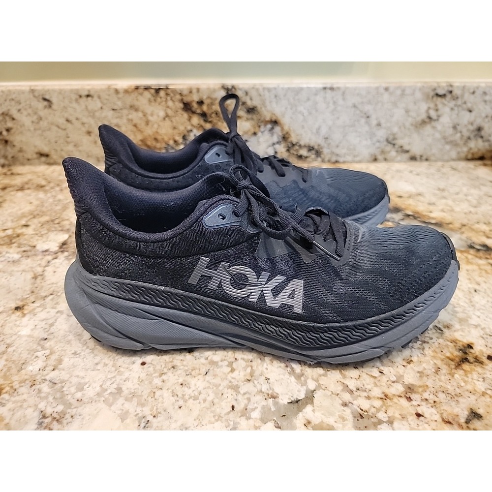 Hoka One One Challenger ATR 7 GTX Black Shoe Trail Sneaker Womens Size 9B EUC - Picture 6 of 11